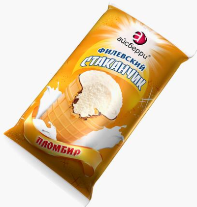 Мороженое Филевское вафельный стаканчик ваниль,шоколад 100г