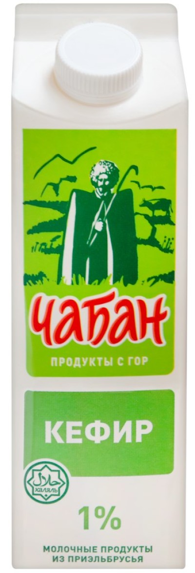 БЗМЖ Кефир "Чабан" 1% 900гр ПюрПак