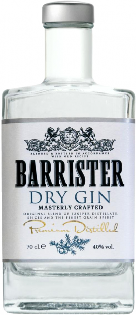 Джин "BARRISTER DRY" 40;% 0,7л.