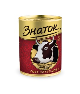 Говядина тушеная в/с Знаток 338гр Гост ж/б