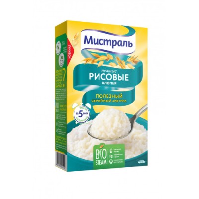 Мистраль Хлопья рисовые 400гр
