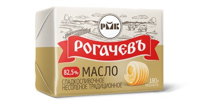 АКЦИЯ!!! БЗМЖ Масло "Традиционное" 82,5% 180г Рогачевъ