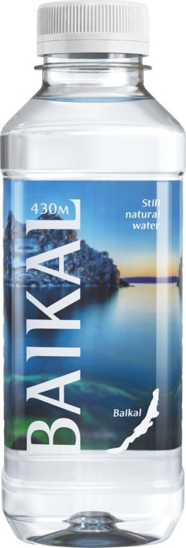 Вода питьевая Байкальская глубинная "BAIKAL" 0.45л пэт