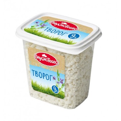 БЗМЖ Творог "Вкуснотеево" 300гр. 9% стакан