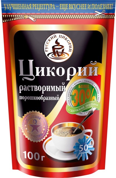 Цикорий натуральный растворимый 100гр Русский цикорий