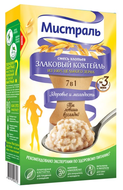Мистраль Хлопья Злаковый коктейль 400гр