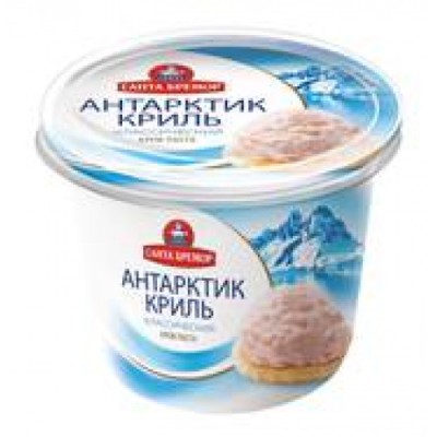 Паста из морепродуктов Антарктик Криль классический 150гр пл/б Санта Бремор