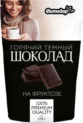 Какао-напиток"Горячий шоколад" на фруктозе 170гр Фиодар