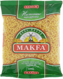 Макфа Макаронные изделия Ригатоны рожки гладкие 400г