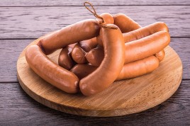 Сосиски Телячьи в/с в синюге в/у 1кг. ТД Рублевский