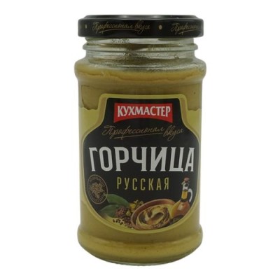 Горчица Кухмастер столовая Русская ст/б 190гр