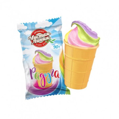 Стаканчик вафельный Радуга 90г Чистая линия