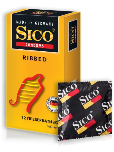 Презервативы Sico ребристые 12шт