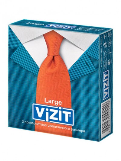 Презервативы VIZIT Large  3шт