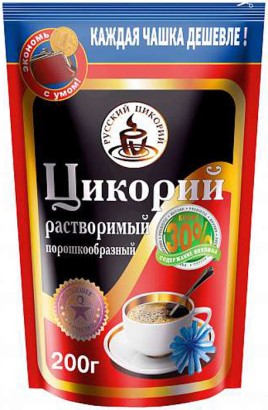 Цикорий натуральный растворимый 200гр Русский цикорий