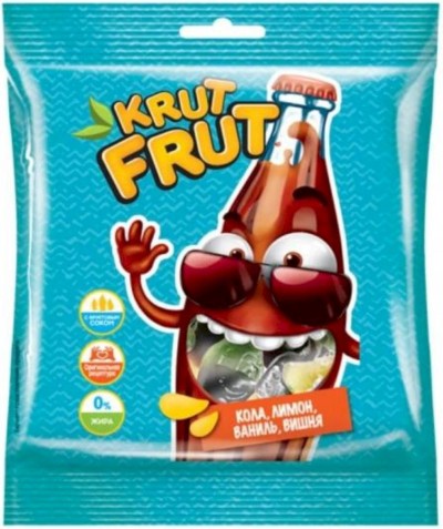 Жевательный мармелад КрутФрут веселые бутылочки 70г