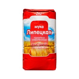 Мука пшеничная хлебопекарная "Липецкая" в/с 2кг
