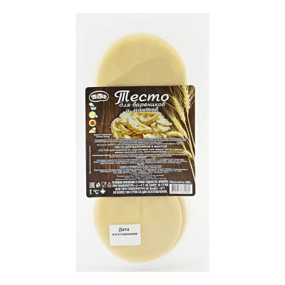 Тесто для вареников и мантов 400г Тестов
