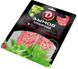 Колбаса Коньячная с/в нарезка 90г Дымов