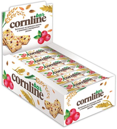 Батончик Корнлайн клюква 30г Яшкино