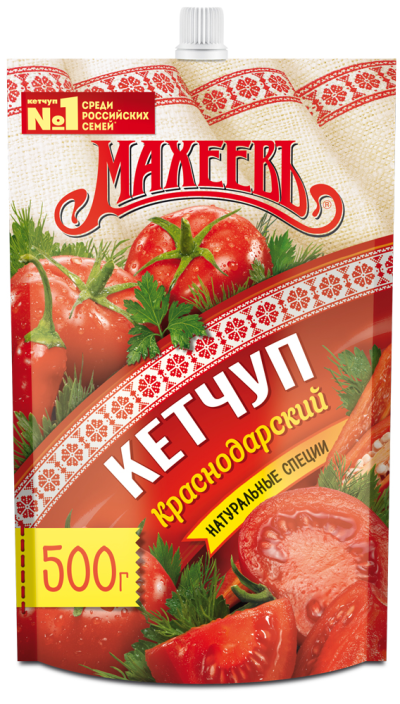 Кетчуп Махеевъ Краснодарский дой-пак 500г
