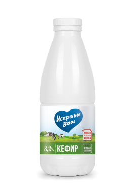 БЗМЖ Кефир 3,2%  930г Искренне Ваш