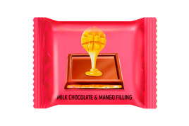 Конфеты шоколадные Ozera Milk Mango filling 1 кг Яшкино