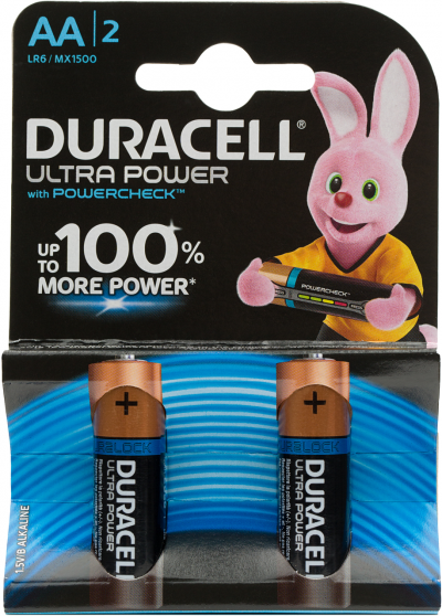 Батарейки Duracell UltraPower AA 2шт