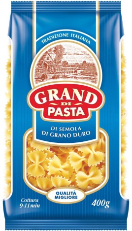 Макаронные изделия Гранди Паста Бантик Farfalle  400г