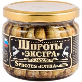 Шпроты в масле Экстра Вкусные консервы ст/б 250гр