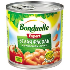 Фасоль Бондюэль белая в т/с ж/б 400г