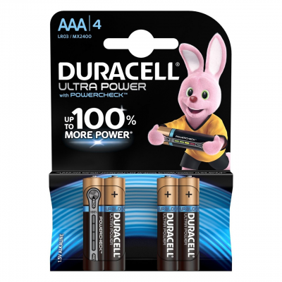 Батарейки Duracell UltraPower AAА 4шт
