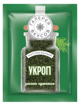 Укроп зелень сушеная 7г. Галерея Вкусов