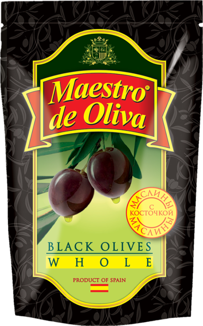 Маслины Maestro De Oliva  с/к 170г дой-пак