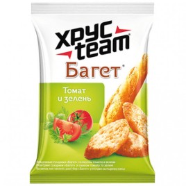 Сухарики Хрустим 60г Багет Томат и зелень