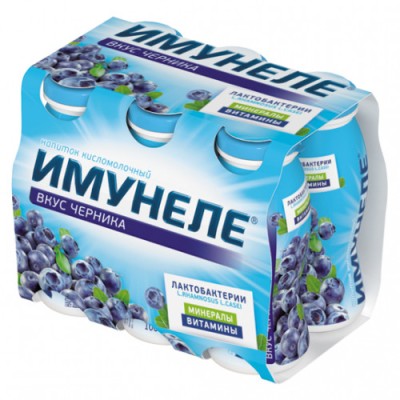 АКЦИЯ!!! БЗМЖ Напиток кисломол. Имунеле Черника 100г