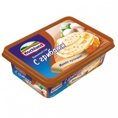 АКЦИЯ!!! БЗМЖ Сыр плавленый Хохланд С грибами ванночка 200г