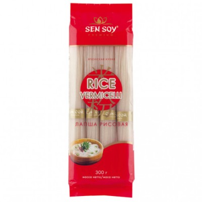 Сэн Сой Лапша рисовая RICE VERMICELLI 300г