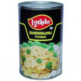 Шампиньоны резаные ж/б 425гр Лорадо