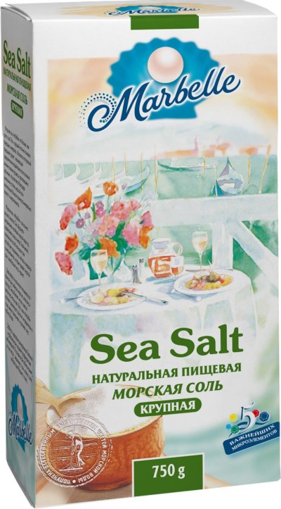 Соль Морская пищевая Marbelle крупная 750г