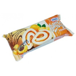 Рулет бисквитный Ковис абрикос 175г