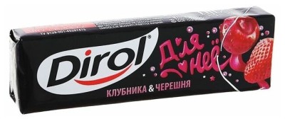 Жевательная резинка Дирол Клубника/Черешня 13,6г