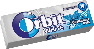 Жевательная резинка Орбит White с кристаллами Освежающая мята 14г