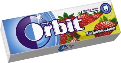 Жевательная резинка Орбит клубника-банан 13,6г