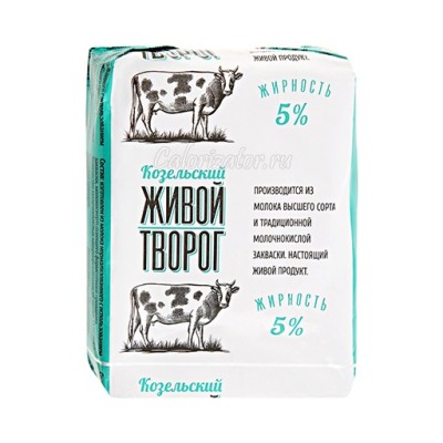 БЗМЖ Творог с мдж 5% 180гр Козельский