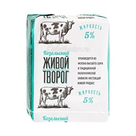 БЗМЖ Творог с мдж 5% 180гр Козельский