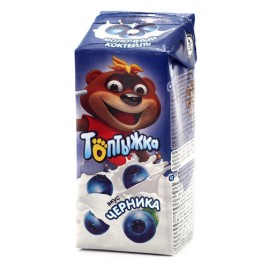 Молочный коктейль Топтыжка черника  3,2% 200г