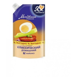 Майонез МЖК Провансаль  домашний дой-пак с доз. 55% 390 мл.
