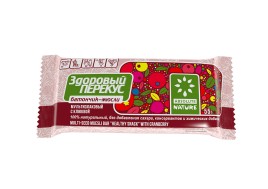 Батончики Мюсли Здоровый Перекус клюква 55гр.