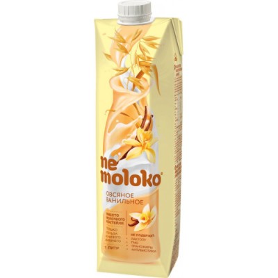 БЗМЖ Напиток овсяный ванильный "Nemoloko "1л